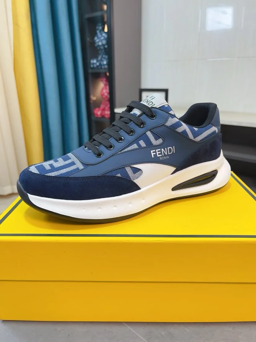 Men's men's shoes💰440🌹🌹[FENDI] Best-selling official website world premiere🔝Men's high-end brand of high-end shoes official website latest series: uppers are made of imported cowhide with specially designed fabrics➕mesh breathable lining. Make walking more convenient and comfortable! Compared with the official quality, Midea’s 1:1 replica. Create a fashionable personality to set off your uniqueness! A must-have for trendy men! Classic style. Men's sizes: 38-44.
